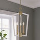 Lizabeth 3 Light 16 inch Matte White/Modern Gold Indoor Pendant Ceiling Light